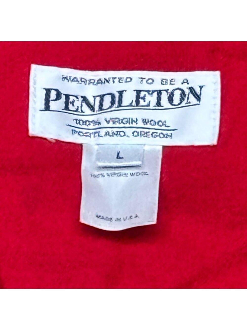 Pendleton Heritage Jacket Women Large Red Wool Limited Edition Made in USA READ - Picture 2 of 13